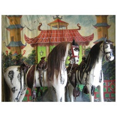 Photographer
s Tableau - Horses, Camera and Backdrop