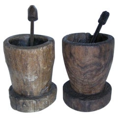 Antique Wooden Morteros- Mortars 3