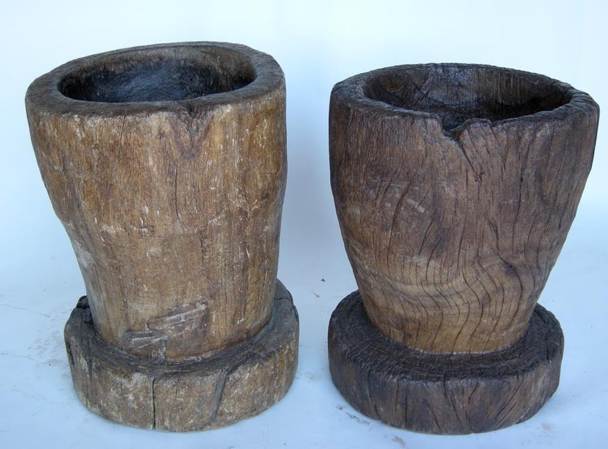Guatemalan Antique Wooden Morteros- Mortars