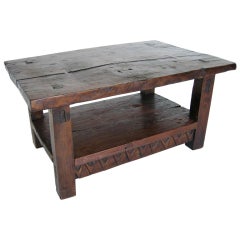 Vintage Coffee Table with Shelf