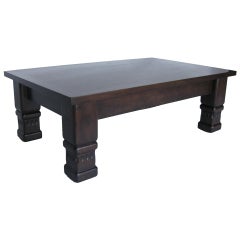 Table basse rustique faite sur mesure par Dos Gallos Studio