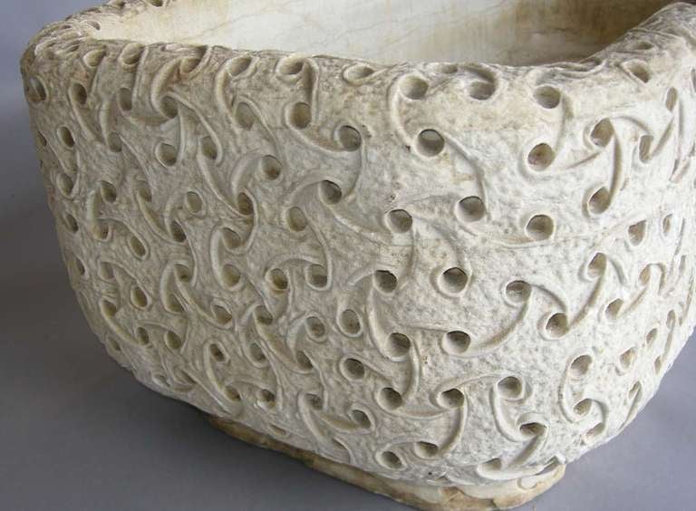 Stone Carved Marble Planter