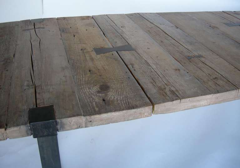 Rustic Iron and Wood Table 2