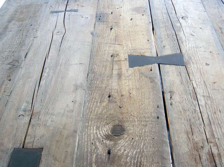 Rustic Iron and Wood Table 5