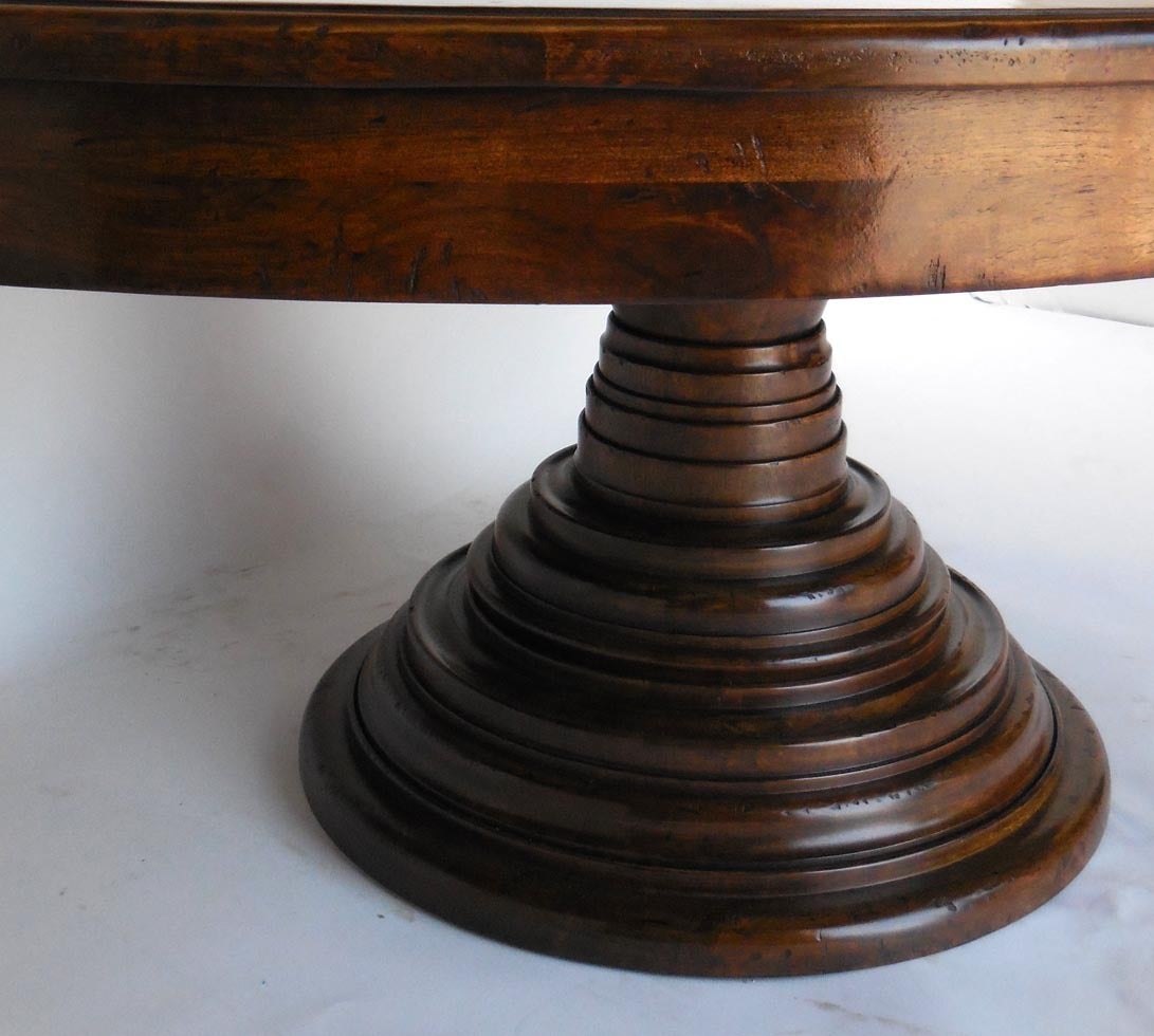 custom pedestal dining table
