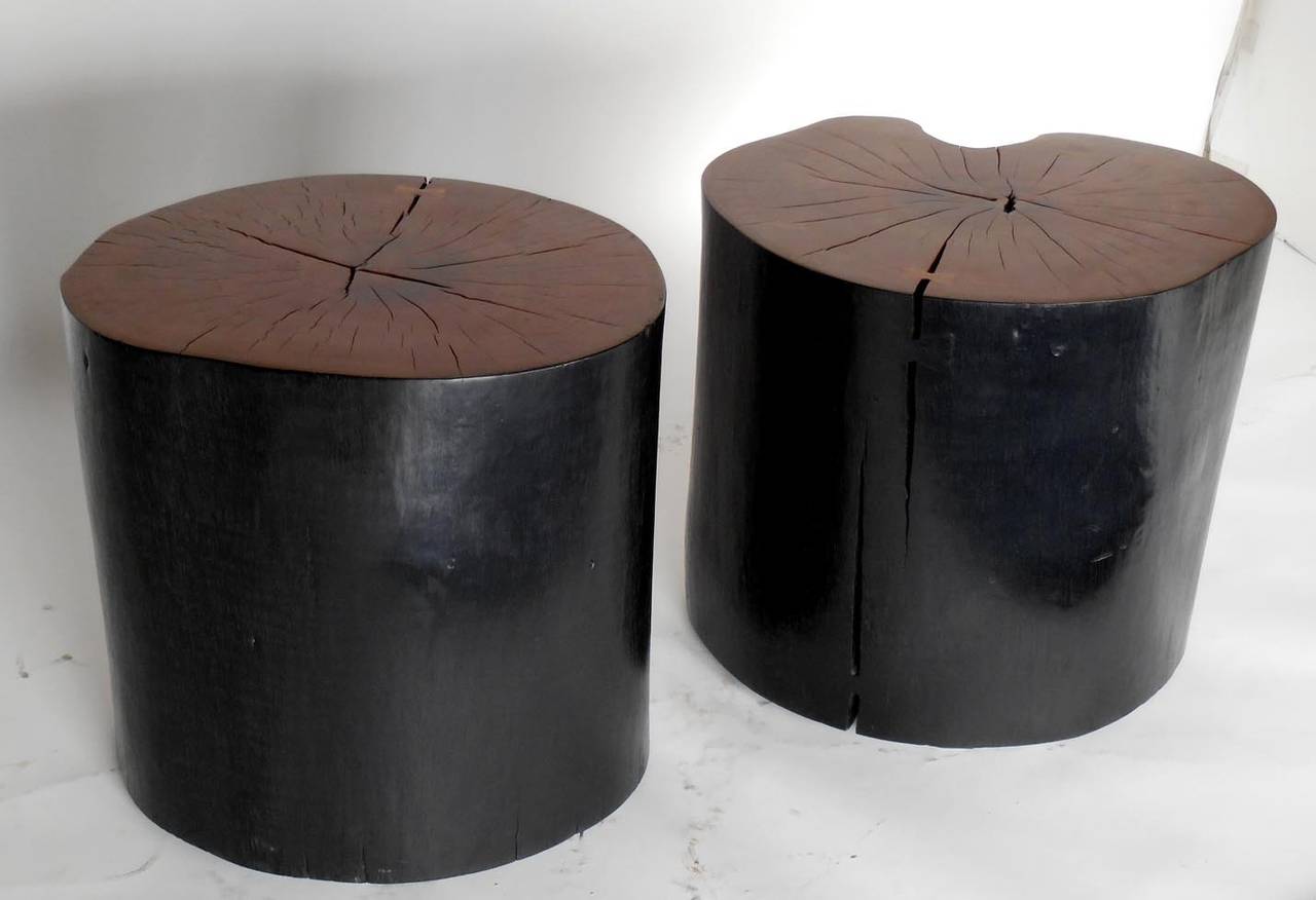 Primitive Walang Wood Side Tables