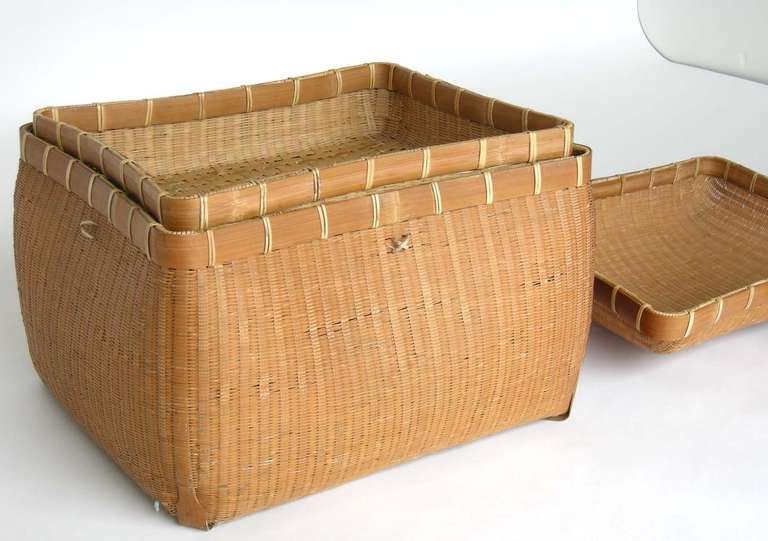 Mid-20th Century Vintage Japanese Basket