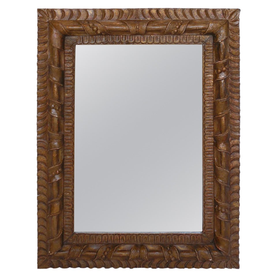 Hand-Carved Mirror