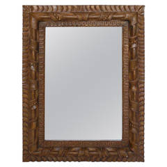 Hand-Carved Mirror