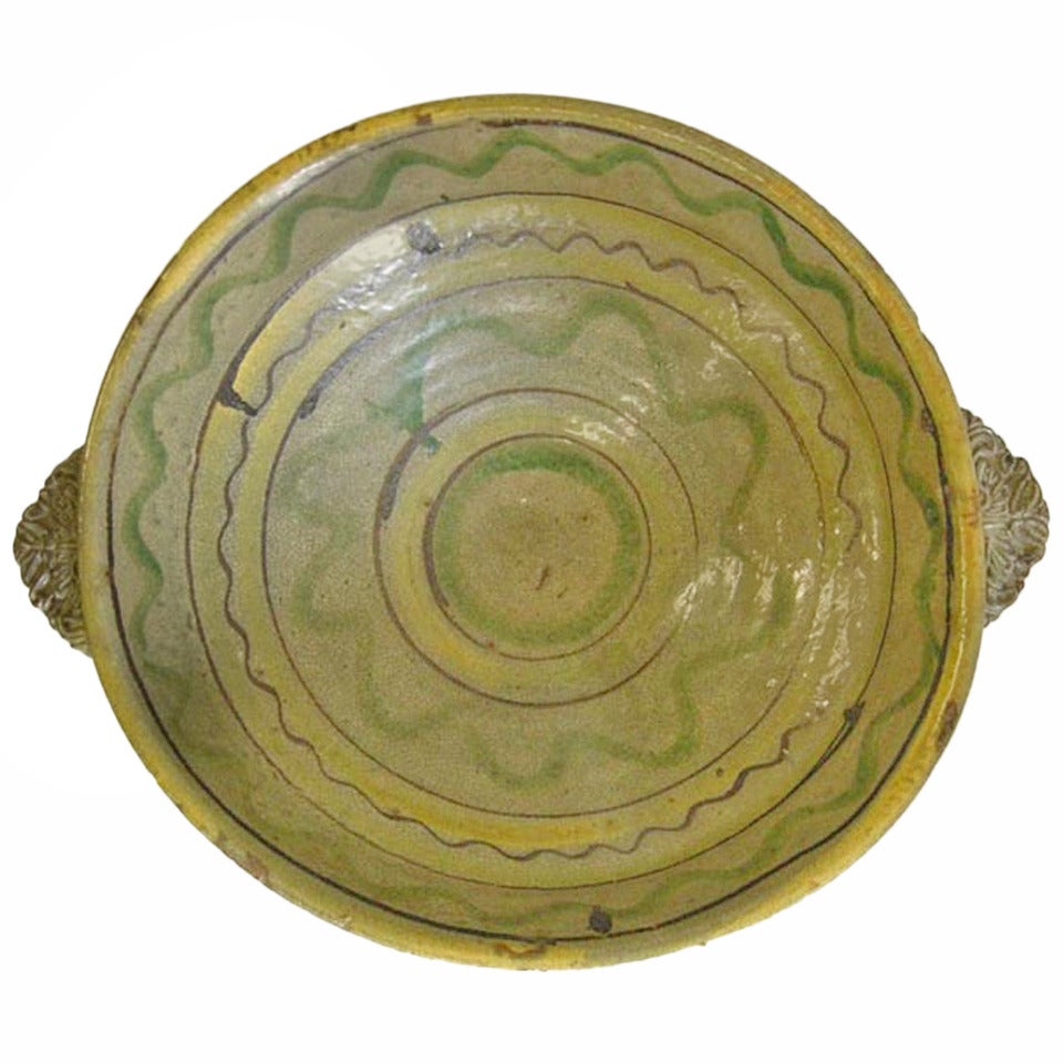 Large Scale Antique, Majolica Bowl