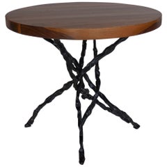 Dos Gallos Custom Walnut Vine Side Table