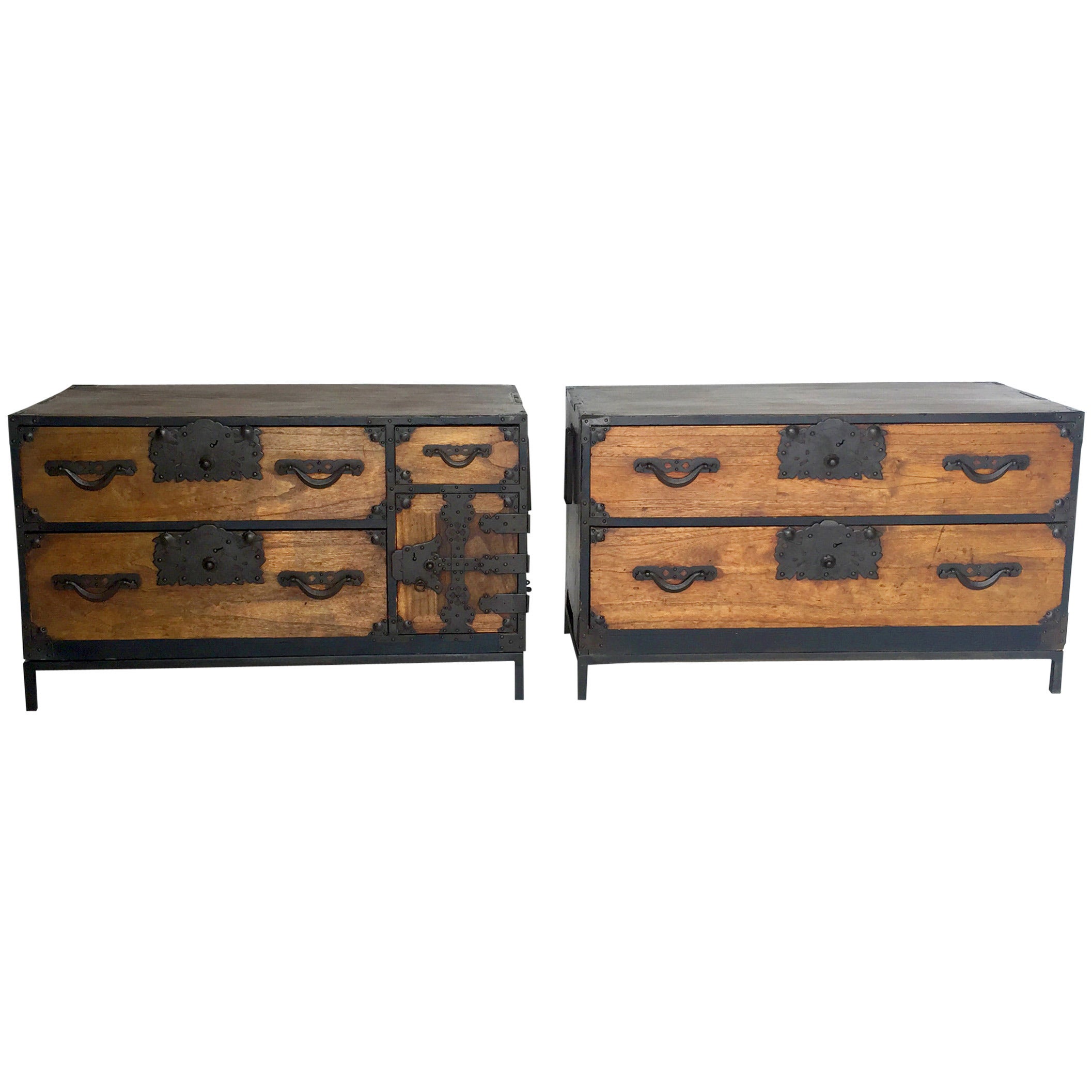 Pair of Tansu Night Stands