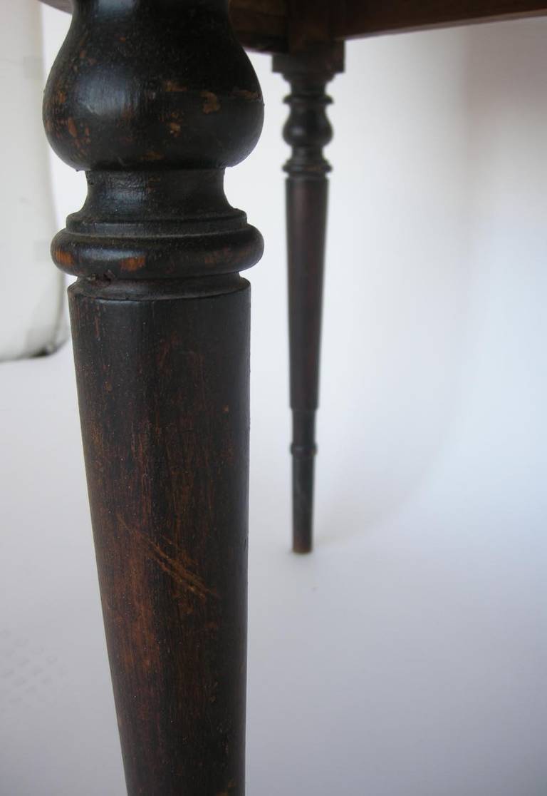 Antique Swedish Demilune Table 3