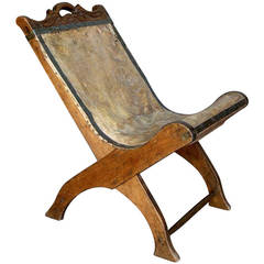 chaise Butaca guatémaltèque du 19ème siècle