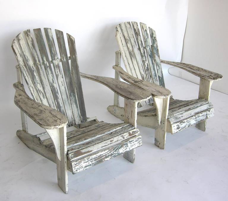 Pair of 1930s Adirondack Chairs at 1stdibs