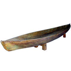 Vintage Wooden Canoe