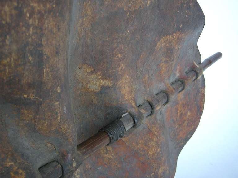Sculptural Maasai Leather Shield 2