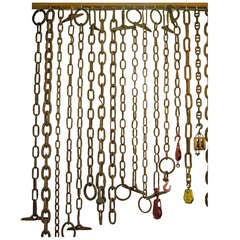 Selection Antique Chains and Pulleys 1