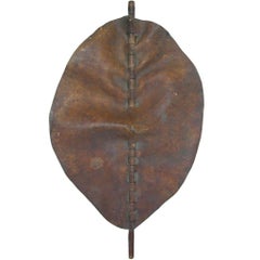 Sculptural Maasai Leather Shield
