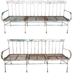 Pair of Mid-Century Benches