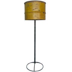 Vintage Oil Drum Floor Lamp