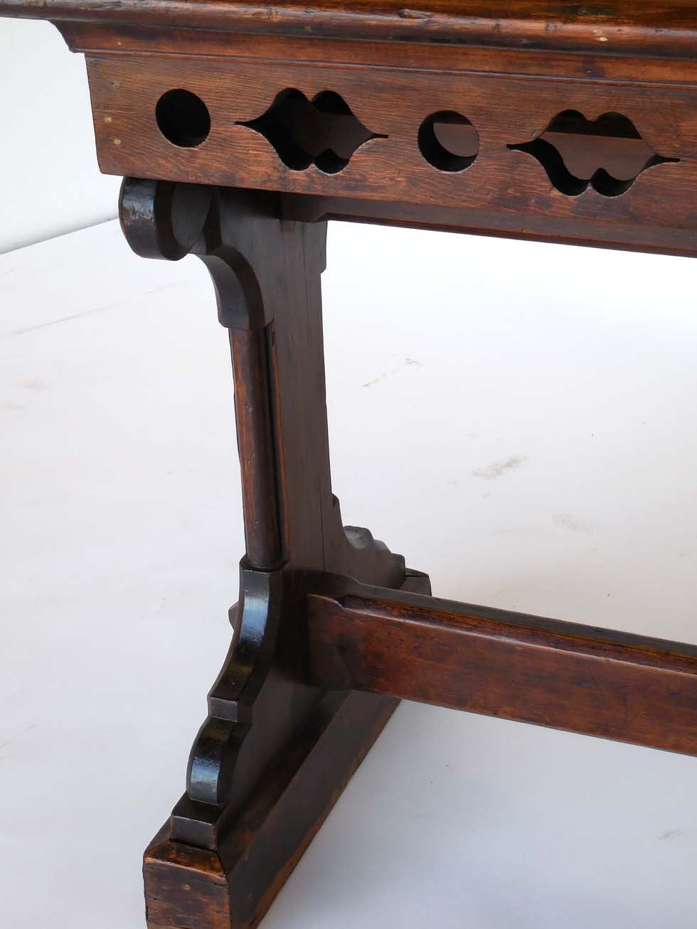 19th c. Gothic Revival Altar Table In Good Condition In Los Angeles, CA