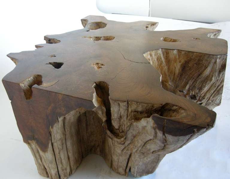 Teak Root Coffee Table In Excellent Condition In Los Angeles, CA