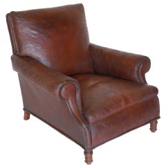 French Leather Club Chair