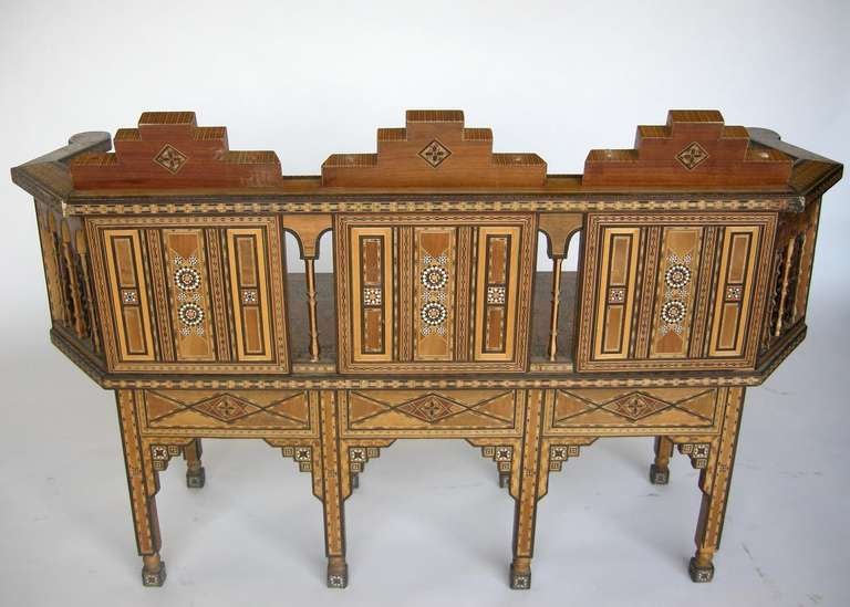 Islamic Levantine Syrian Inlay/Parquetry Bench