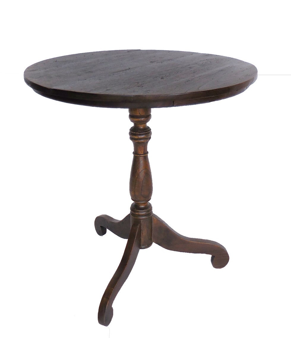 Round Teak Table For Sale at 1stDibs