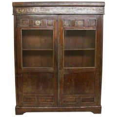 Antique Guatemalan Glass Front Cabinet