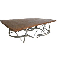 Wood and Iron Coffee table Wood and Iron Coffee table