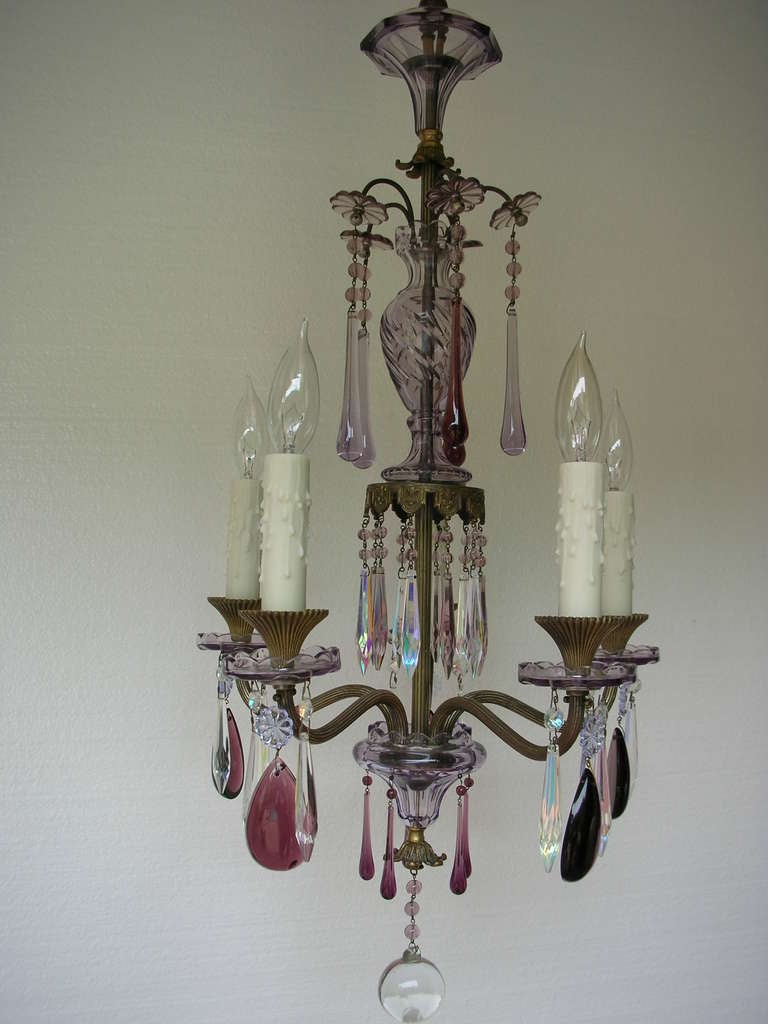 French Amethyst Chandelier