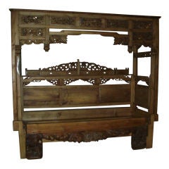 Antique 19th Century Chinese Opium Bed