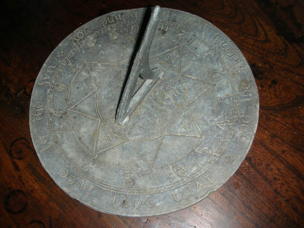 American Antique Lead Sundial