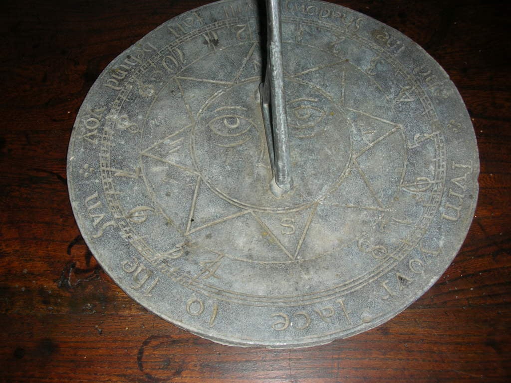 19th Century Antique Lead Sundial