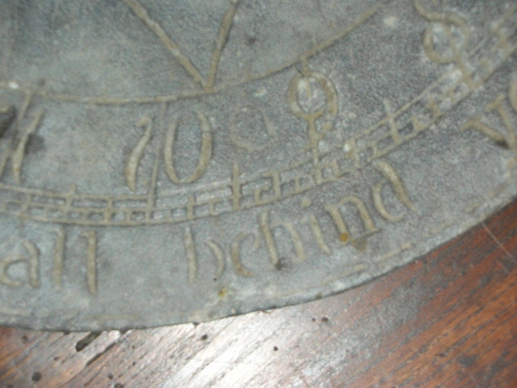 Antique Lead Sundial 3