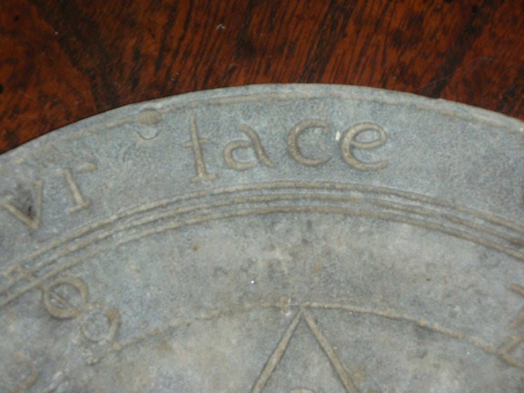 Antique Lead Sundial 4