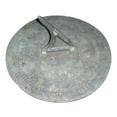 Antique Lead Sundial
