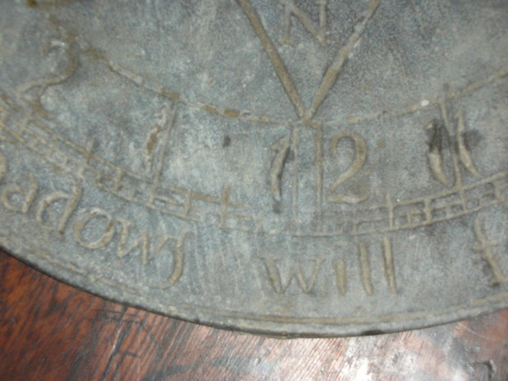 Antique Lead Sundial 2