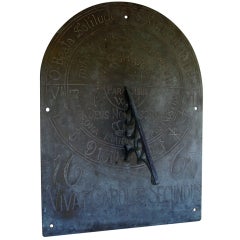 Antique Bronze Wall Sundial