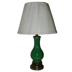 Lamp from Antique Green Chinese Vase