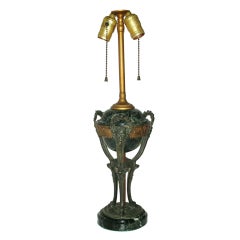Marble & Bronze French Lamp