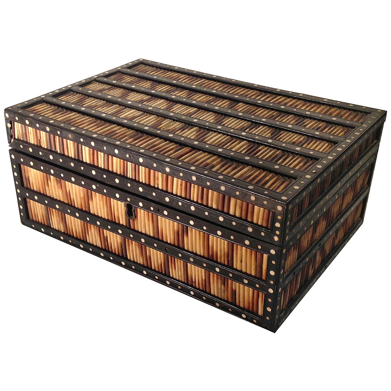 19th Century Anglo-Indian Porcupine Quill Box