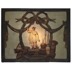 An 18th c. Dutch Shipping Merchant's Polychrome Trade Sign 2
