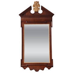 George II Plum Pudding Mahogany and Parcel-Gilt Mirror 8