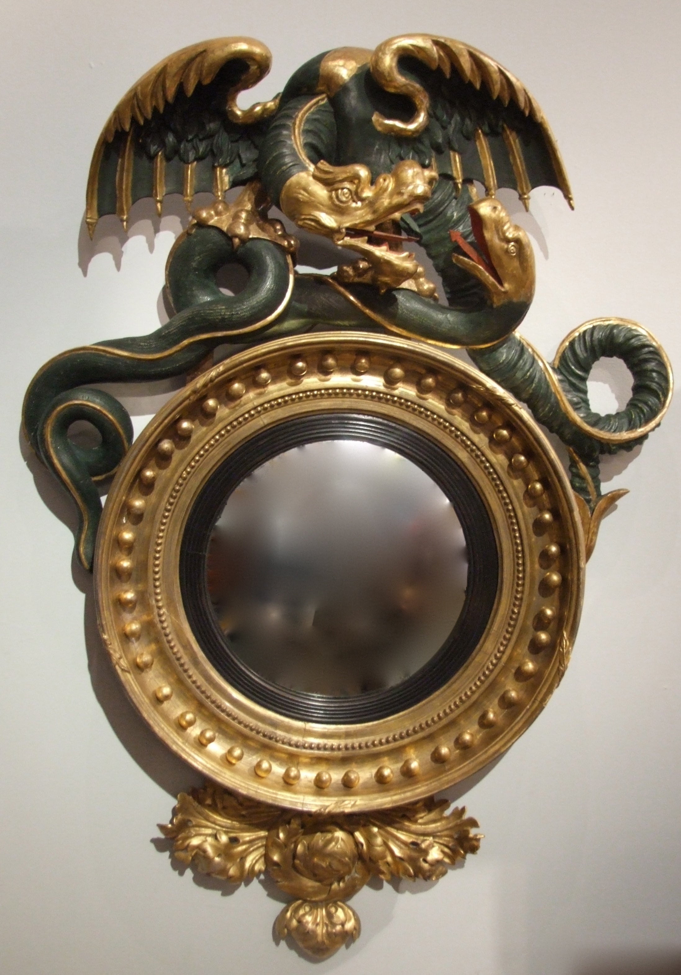 High Style Regency Convex Mirror