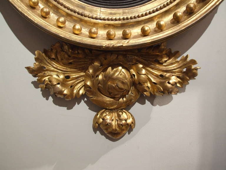 High Style Regency Convex Mirror In Good Condition In Greenwich, CT