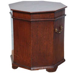 Unusual George III Octagonal Oak Box