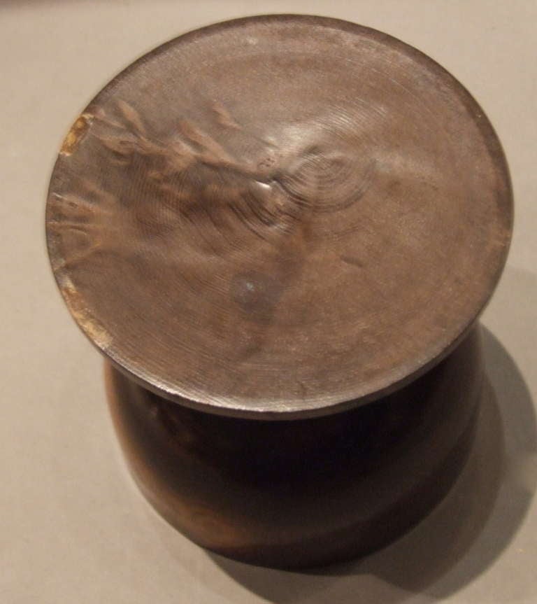 18th Century and Earlier Scottish 18th Century Turned Laburnum Treenware Footed Salt